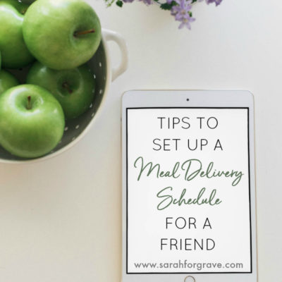 Tips to Set Up a Meal Delivery Schedule for a Friend